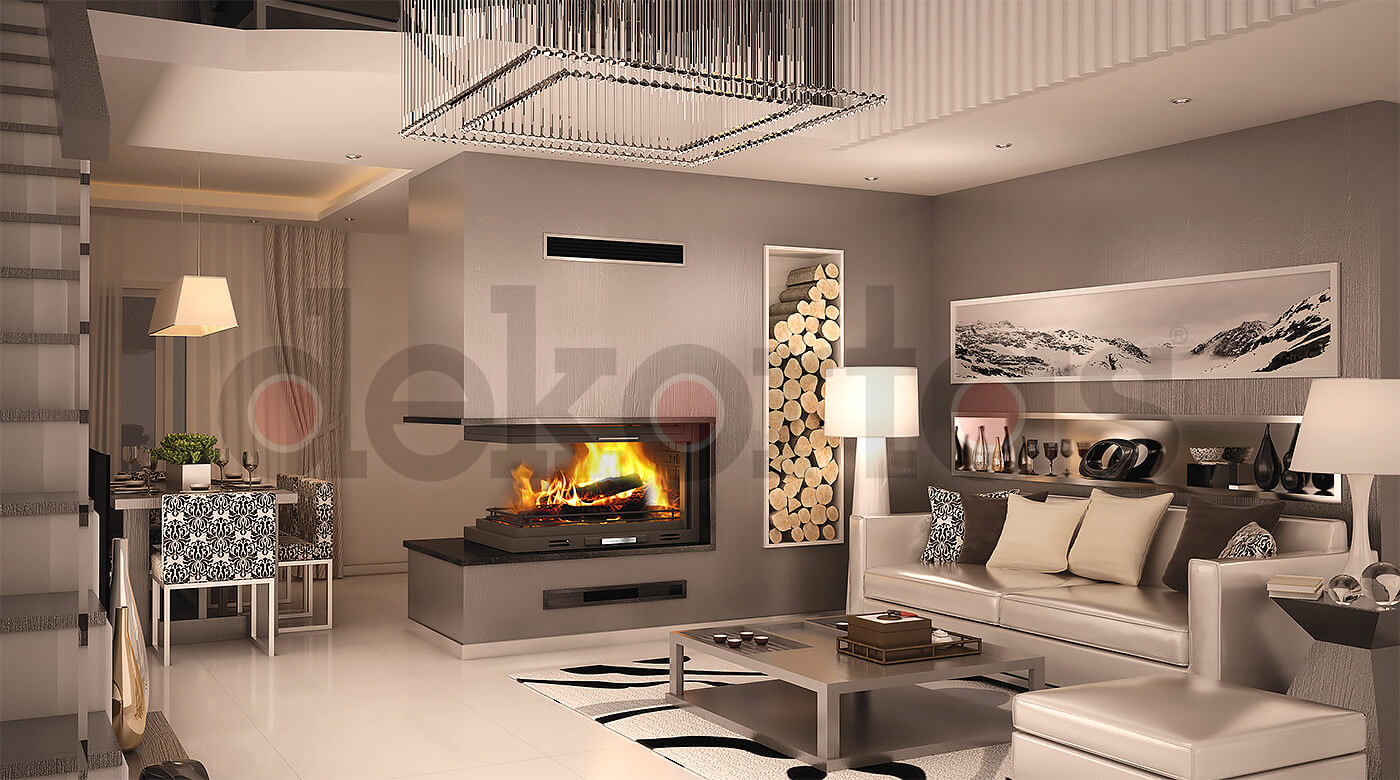 Model 863 Odunlu Şömine Modeli